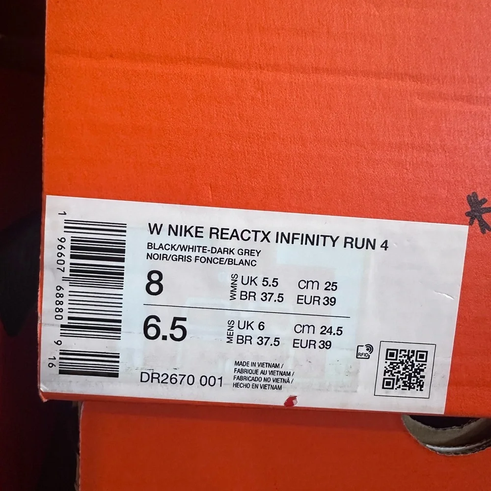 Nike reactx infinity run 4 Women's Sneakers 8 - Picture 10 of 10